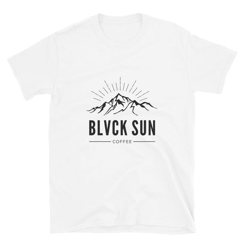 Blvck Sun Coffee Short-Sleeve Unisex T-Shirt in White